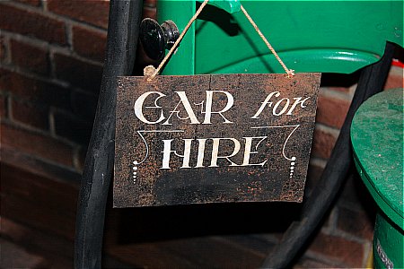 CAR FOR HIRE - click to enlarge
